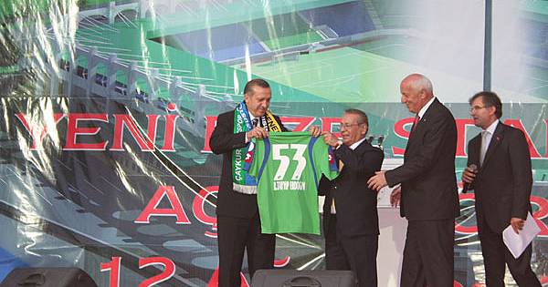 Çaykur Rizespor'un yeni stat açılışı