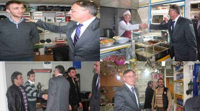 KENAN BIYIK, ESNAF ZİYARETLERİNİ SÜRDÜRÜYOR