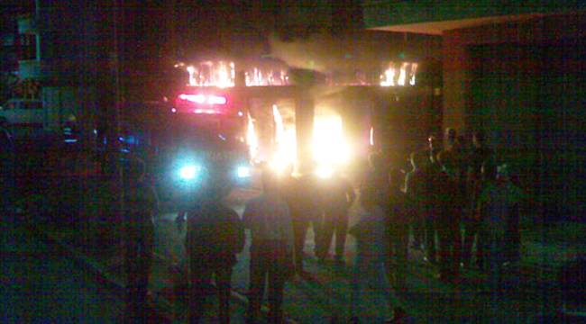 MÜFTÜ MAHALLESİ'NDE YANGIN