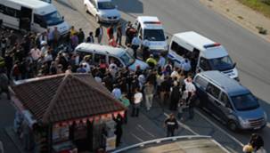RİZE'DE MİNİBÜSÇÜLER KAVGA ETTİ