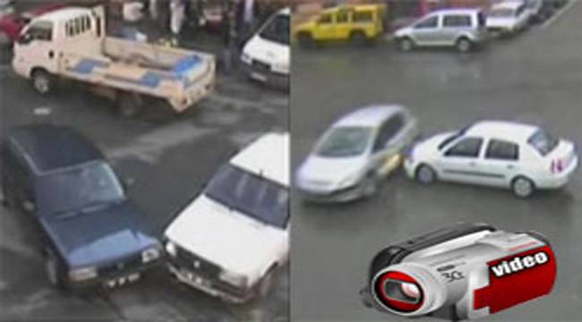 RİZE'DE MOBESE'YE YAKALANAN KAZALAR