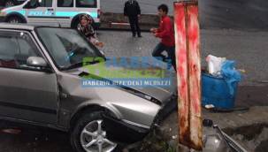 RİZE'DE TRAFİK KAZASI: 2 YARALI