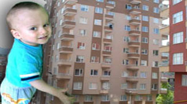 RİZE'DE 18 AYLIK BEBEK 11. KATTAN DÜŞTÜ