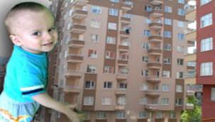 RİZE'DE 18 AYLIK BEBEK 11. KATTAN DÜŞTÜ