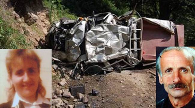 RİZE'DE KAMYONET UÇURUMA DÜŞTÜ: 2 ÖLÜ