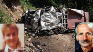 RİZE'DE KAMYONET UÇURUMA DÜŞTÜ: 2 ÖLÜ