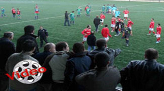 RİZE 1. AMATÖR KÜME MAÇINDA OLAY ÇIKTI / VİDEO