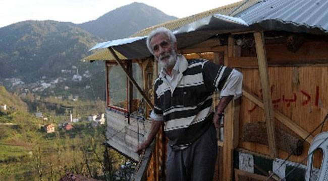 RİZE'NİN GÜRGEN KÖYÜNDE SIRA DIŞI BİR YAPI