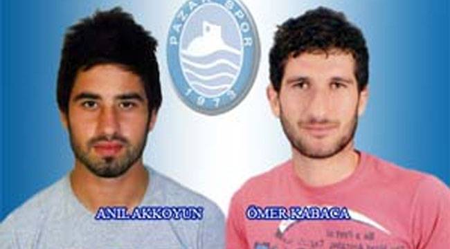 Anıl Akkoyun ve Ömer Kabaca Pazarspor'da