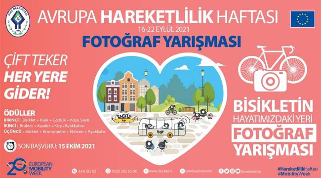 Rize'de Bisiklet Ödüllü Fotoğraf Yarışması