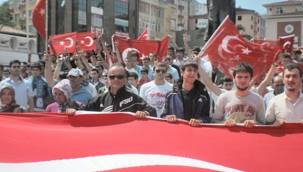 Rize'de 'Teröre Lanet Yürüyüşü' düzenlendi / Video