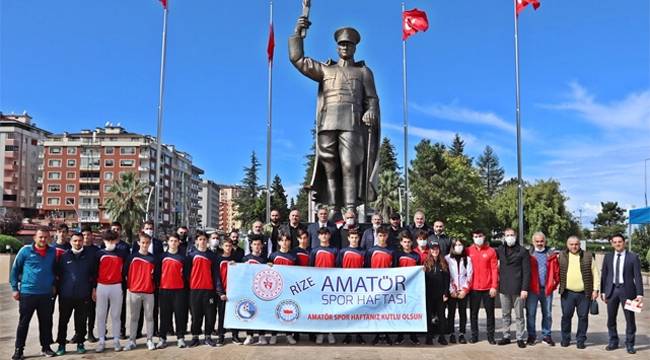 Rize'de Amatör Spor Haftası kutlandı