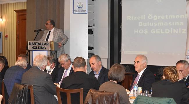 Ankara’daki Rizeli öğretmenler RİDEF yemeğinde buluştu