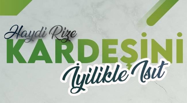 Rize'den Suriye'ye yardım eli