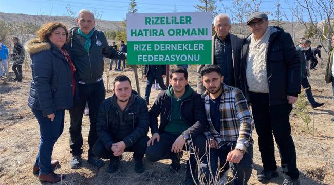 Ankara'da Rizeliler Hatıra Ormanı kuruldu