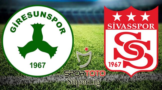 Giresunspor - Sivasspor maçı Canlı izle