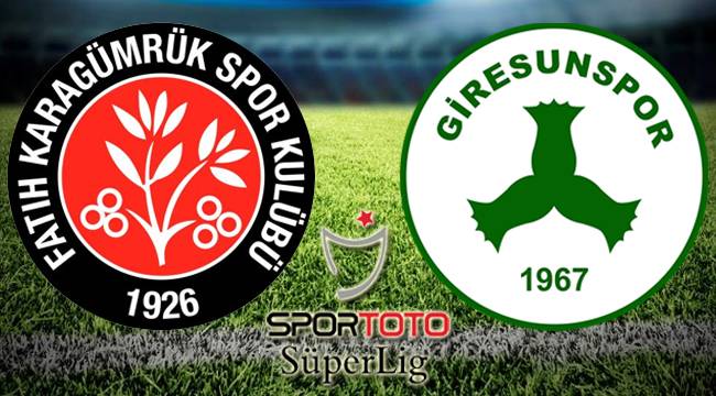 Fatih Karagümrük - Giresunspor maçı Canlı izle