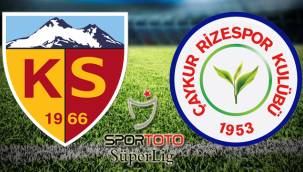 Kayserispor - Çaykur Rizespor maçı Canlı izle
