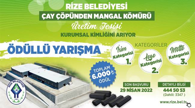 Rize Belediyesi'nden para ödüllü logo yarışması
