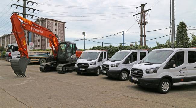 Rize Belediyesi'ne 2 milyon 420 bin TL'lik araç yatırımı