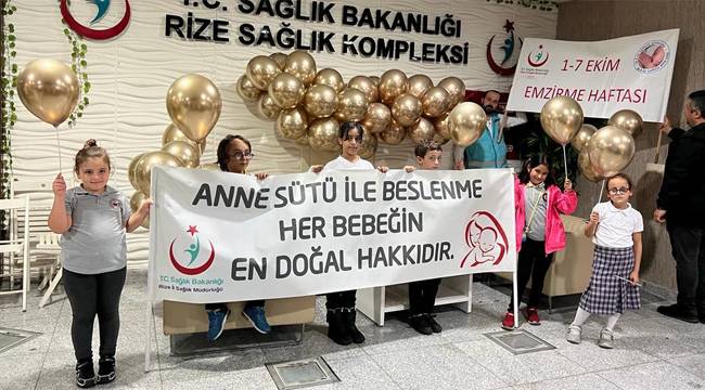Rize'de Emzirme Haftası etkinliklerle kutlandı