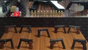 Rize'de 15 kaçak silah yakalandı
