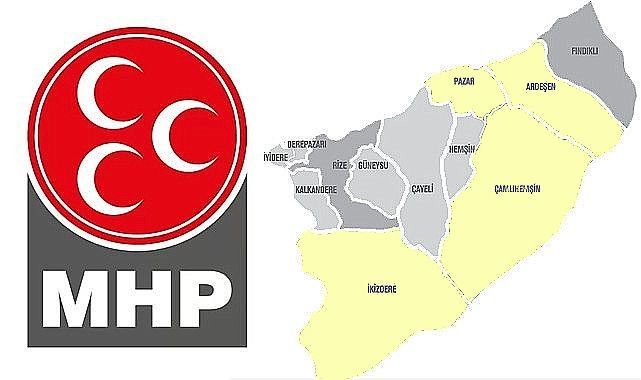 MHP Rize'de 4 ilçe başkanı değişti